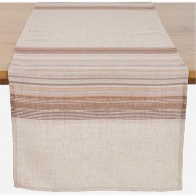 bonprix Tischläufer mit Leinenanteil - beige - Size: 1 (LxB 180/30 cm) bonprix Tischläufer mit Leinenanteil - beige - Size: 1 (LxB 180/30 cm)