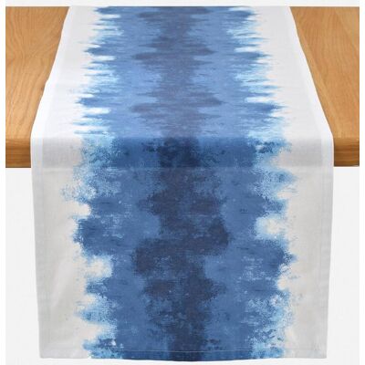 bonprix Tischläufer aus Bio-Baumwolle - blau - Size: 1 (LxB 180/30 cm) bonprix Tischläufer aus Bio-Baumwolle - blau - Size: 1 (LxB 180/30 cm)