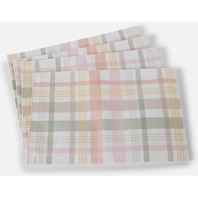bonprix Tischset mit Karo (4er Pack) - rosa - Size: 0 (LxB 45/30 cm) bonprix Tischset mit Karo (4er Pack) - rosa - Size: 0 (LxB 45/30 cm)