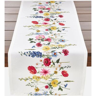 bonprix Tischläufer mit Blumen Druck wasserabweisend - bunt - Size: 1 (LxB 140/40 cm) bonprix Tischläufer mit Blumen Druck wasserabweisend - bunt - Size: 1 (LxB 140/40 cm)