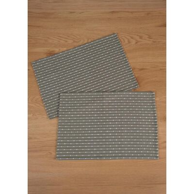 bonprix Tischsets gewebt aus Bio-Baumwolle (2er Pack) - grün - Size: 0 (LxB 50/35 cm) bonprix Tischsets gewebt aus Bio-Baumwolle (2er Pack) - grün - Size: 0 (LxB 50/35 cm)