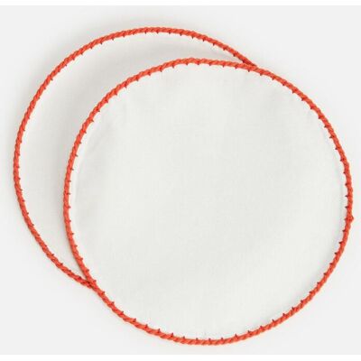 bonprix Tischsets aus Bio-Baumwolle mit Cord (2er Pack) - rot - Size: 0 (ca. 38cm) bonprix Tischsets aus Bio-Baumwolle mit Cord (2er Pack) - rot - Size: 0 (ca. 38cm)