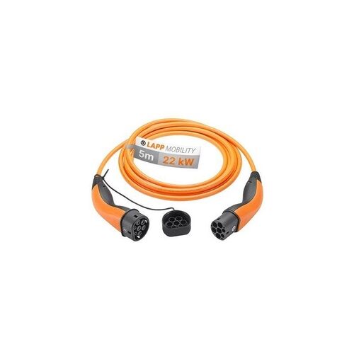 LAPP MOBILITY Ladekabel Typ 2, bis zu 22 kW, 5 m, Orange