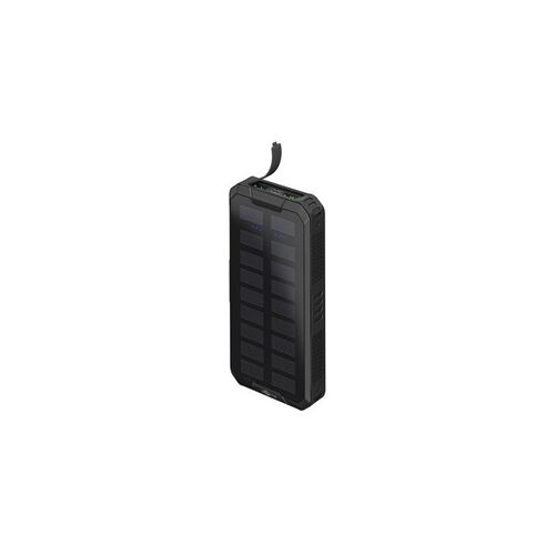 Goobay Outdoor Schnelllade-Powerbank mit Solar 20.000 mAh (USB-CTM PD, QC 3.0)