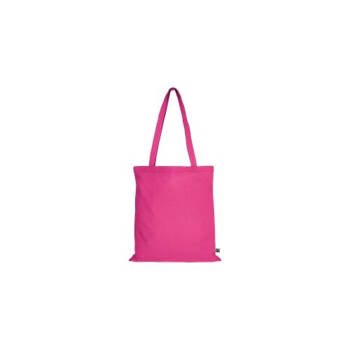 TEXXILLA 10er   100er   250er Pack Fairtrade Baumwolltasche – 14 Farben   mit zwei langen Henkeln   38x42cm   Jutebeutel   Einkaufstasche   unbedruckt, pink
