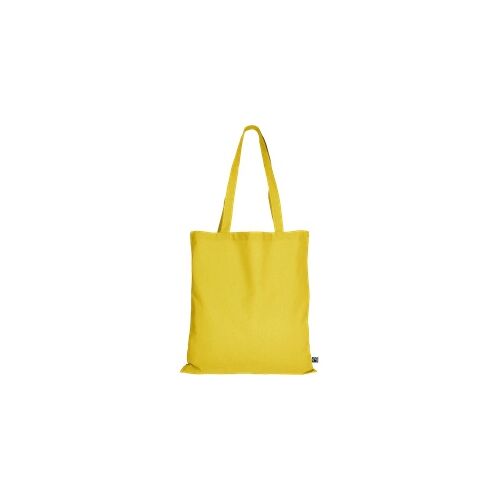 TEXXILLA 10er   100er   250er Pack Fairtrade Baumwolltasche – 14 Farben   mit zwei langen Henkeln   38x42cm   Jutebeutel   Einkaufstasche   unbedruckt, gelb