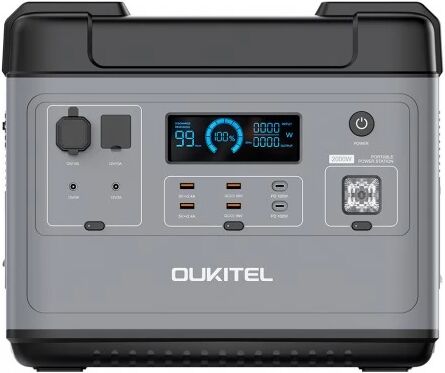 OUKITEL P2001E Ultimate 2000Wh/2000W Portable Power Station with Super Fast Recharge for Outdoor Indoor Workshop