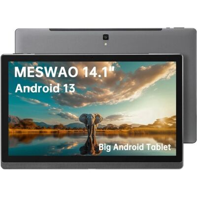 MESWAO B1 Tablet, 14.1 Zoll 1920*1080 IPS Bildschirm, MTK6769 8 Kerne, 6GB RAM 128GB ROM, Android 13 - Grau MESWAO B1 Tablet, 14.1 Zoll 1920*1080 IPS Bildschirm, MTK6769 8 Kerne, 6GB RAM 128GB ROM, Android 13 - Grau