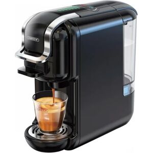 HiBREW H2B 5in1 Kaffeemaschine mit Wasserstandsanzeige, 19 bar Heiß-/Kaltkapsel Kaffeemaschine, 600ml Wassertank