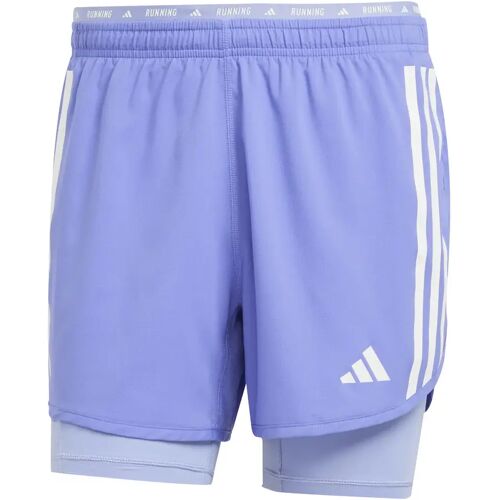 2in1 Shorts adidas Own the Run 3-Stripes - Bleu - male - Size: 2XL