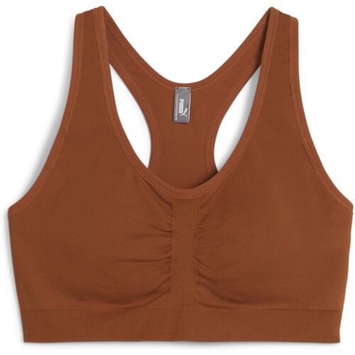 Sport-BH mit mäßigem Halt, Damen Puma 4keeps Shapeluxe - Marron