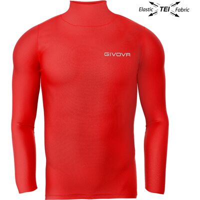 Unterhemd mit langen Ärmeln, elastisch Givova Corpus 3 - Rot - unisex - Size: XL Unterhemd mit langen Ärmeln, elastisch Givova Corpus 3 - Rot - unisex - Size: XL