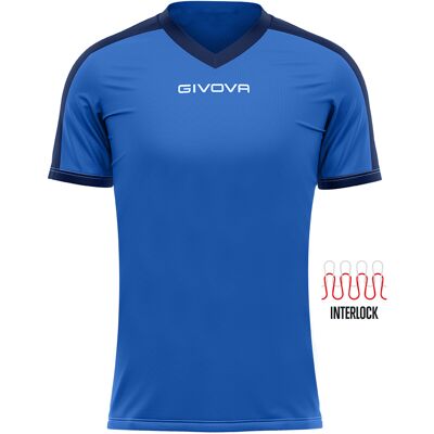 GIVOVA Revolution Polyester Blau 2XL T-Shirt GIVOVA Revolution Polyester Blau 2XL T-Shirt