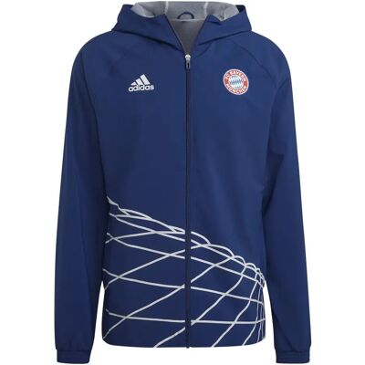Adidas Wasserdichte Jacke Bayern Munich Graphic - Bleu - male - Size: M Adidas Wasserdichte Jacke Bayern Munich Graphic - Bleu - male - Size: M