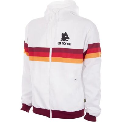 Copa Football Trainingsjacke AS Roma 1980's Retro - Blanc - male - Size: S Copa Football Trainingsjacke AS Roma 1980's Retro - Blanc - male - Size: S