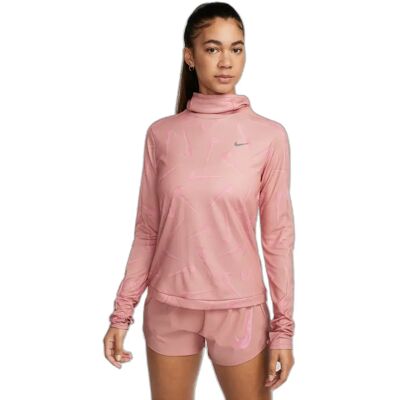 Trainingsjacke mit Kapuze dri-fit Frau Nike Swoosh Print Pacer - Rouge - female - Size: M Trainingsjacke mit Kapuze dri-fit Frau Nike Swoosh Print Pacer - Rouge - female - Size: M