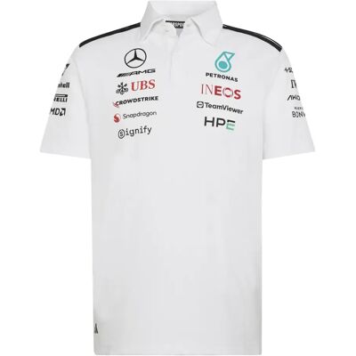 Adidas Polo Mercedes AMG Petronas Formula One Team Engineers - Blanc - male - Size: S Adidas Polo Mercedes AMG Petronas Formula One Team Engineers - Blanc - male - Size: S