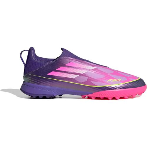 Fußballschuhe ohne Schnürsenkel für Kinder adidas F50 League Lamine Yamal TF - Violet - unisex - Size: 29