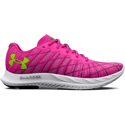 Under Armour Charged Breeze 2 Laufschuhe - Pink/Schwarz/Lime Surge - Damen Under Armour Charged Breeze 2 Laufschuhe - Pink/Schwarz/Lime Surge - Damen