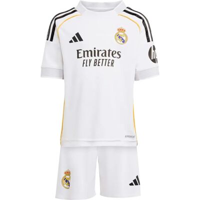 Adidas Mini-Heimset Kinder Real Madrid 2025/26 - Blanc - unisex - Size: 18/24 mois Adidas Mini-Heimset Kinder Real Madrid 2025/26 - Blanc - unisex - Size: 18/24 mois