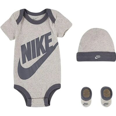 Set aus Body, Socken und Mütze mit Logo für Babyjungen Nike Futura - Beige - male - Size: 0/6 mois Set aus Body, Socken und Mütze mit Logo für Babyjungen Nike Futura - Beige - male - Size: 0/6 mois