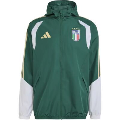 Adidas Wasserdichte Jacke Italien Tiro Coupe du Monde 2026 - Vert - male - Size: M Adidas Wasserdichte Jacke Italien Tiro Coupe du Monde 2026 - Vert - male - Size: M