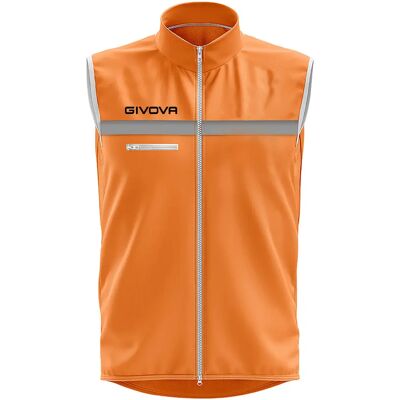 Ärmellose Weste Givova - Orange - male - Size: Senior Ärmellose Weste Givova - Orange - male - Size: Senior
