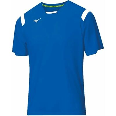 Mizuno Modell Kurzärmliges Blau-T-Shirt Mizuno Modell Kurzärmliges Blau-T-Shirt