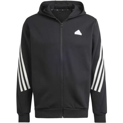 Sweatshirt mit Kapuze, die vollständig mit einem 3-Streifen-Reißverschluss versehen ist adidas Future Icons - Noir - male - Size: S Sweatshirt mit Kapuze, die vollständig mit einem 3-Streifen-Reißverschluss versehen ist adidas Future Icons - Noir - male - Size: S