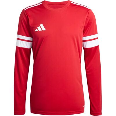 Adidas Squadra25 Rotes Kurzarm-Fußballtrikot - T-Shirt Adidas Squadra25 Rotes Kurzarm-Fußballtrikot - T-Shirt