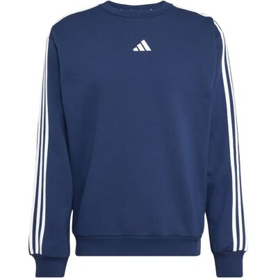 Fleece-Sweatshirt adidas Essentials 3-Stripes - Bleu - male - Size: XS Fleece-Sweatshirt adidas Essentials 3-Stripes - Bleu - male - Size: XS