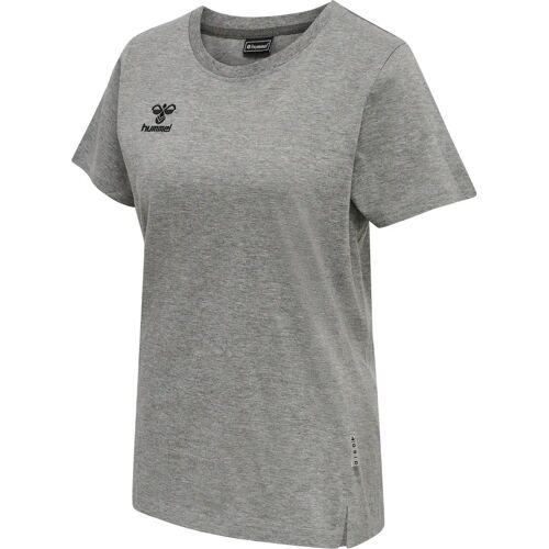 T-Shirt aus Baumwolle, Damen Hummel Move Grid - Gris - female - Size: XL