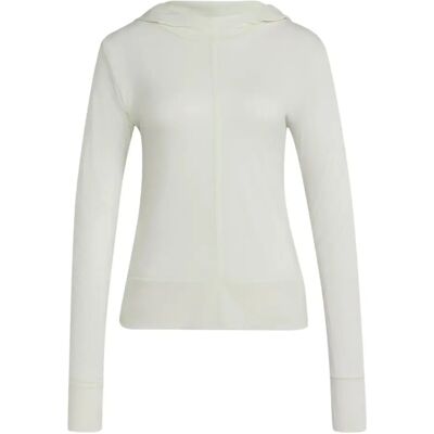 Ultra-dünner Kapuzenpullover Damen adidas Soft Lux - Blanc - female - Size: XS Ultra-dünner Kapuzenpullover Damen adidas Soft Lux - Blanc - female - Size: XS