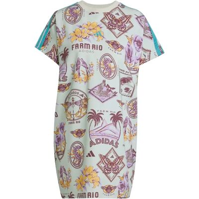 T-Shirt-Kleid adidas Farm Commercial - Gris - female - Size: S T-Shirt-Kleid adidas Farm Commercial - Gris - female - Size: S