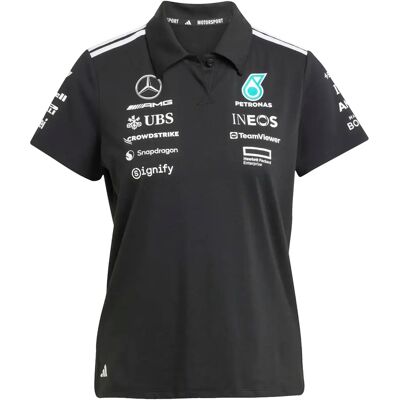 Adidas Damen Polo Mercedes AMG Petronas Formula One Team - Noir - female - Size: L Adidas Damen Polo Mercedes AMG Petronas Formula One Team - Noir - female - Size: L