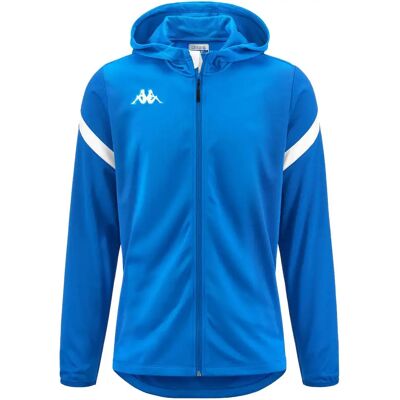 Kinder Hoodie mit Reißverschluss Kappa Dolve - Bleu - male - Size: 10 ans Kinder Hoodie mit Reißverschluss Kappa Dolve - Bleu - male - Size: 10 ans