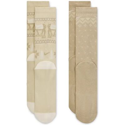 Socken Nike ED PLS CSH Crew (x2) - Beige - unisex - Size: 38/42 Socken Nike ED PLS CSH Crew (x2) - Beige - unisex - Size: 38/42