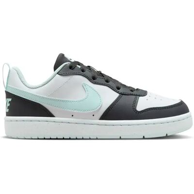 NIKE - Court Borough Low Recraft - Anthracite/Glacier Blue-White NIKE - Court Borough Low Recraft - Anthracite/Glacier Blue-White