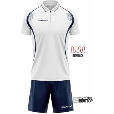 Set Givova Easy - Weiß - unisex - Size: L Set Givova Easy - Weiß - unisex - Size: L