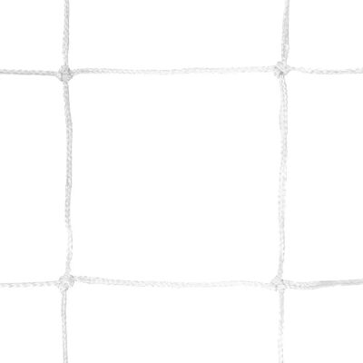 Sporti France Ein Paar Fußballnetz - 11'' Trapezförmig PE 3mm - Weiß Sporti France Ein Paar Fußballnetz - 11'' Trapezförmig PE 3mm - Weiß
