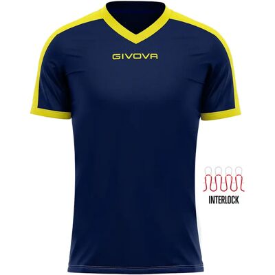 Kindertrikot Givova Revolution - Bleu - unisex - Size: 4XS Kindertrikot Givova Revolution - Bleu - unisex - Size: 4XS