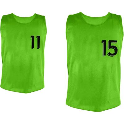 Nummerierte Chasubles von 11 bis 15 Sporti (x5) - Vert - unisex - Size: M Nummerierte Chasubles von 11 bis 15 Sporti (x5) - Vert - unisex - Size: M