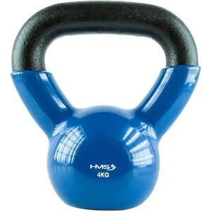 HMS Blau Vinyl Überzogener 4kg Kettlebell - Krafttraining Gerät HMS Blau Vinyl Überzogener 4kg Kettlebell - Krafttraining Gerät