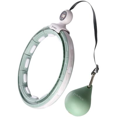 Magnetischer Hula-Hoop mit Gewichten und Zähler HMS HHM15 - Grün - unisex - Size: TU Magnetischer Hula-Hoop mit Gewichten und Zähler HMS HHM15 - Grün - unisex - Size: TU