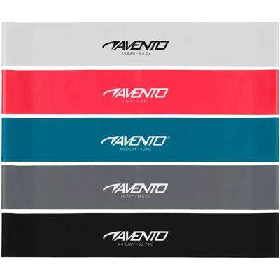 Widerstandsbänder 5 Stufen Avento - Rouge - unisex - Size: TU Widerstandsbänder 5 Stufen Avento - Rouge - unisex - Size: TU