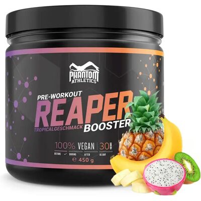 Nahrungsergänzungsmittel Phantom Athletics Booster Reaper - Tropical - Noir - unisex - Size: 450 g Nahrungsergänzungsmittel Phantom Athletics Booster Reaper - Tropical - Noir - unisex - Size: 450 g