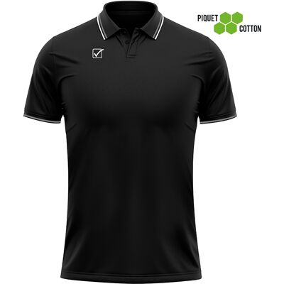 Baumwoll-Piqué-Poloshirt Givova Action Schwarz 2XL Baumwoll-Piqué-Poloshirt Givova Action Schwarz 2XL