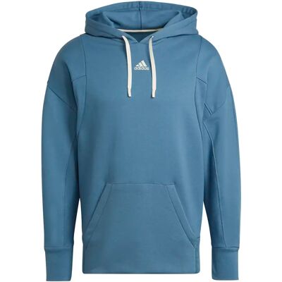 Hoodie adidas Studio Lounge Fleece Bleu M Hoodie adidas Studio Lounge Fleece Bleu M