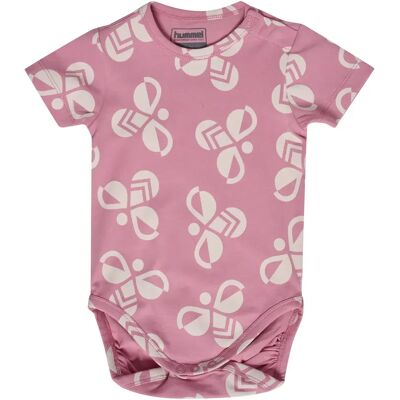 Baby-Body Hummel Bold BEE AOP Rosa 0/1 Monat Baby-Body Hummel Bold BEE AOP Rosa 0/1 Monat