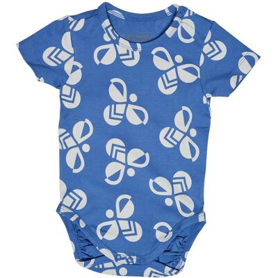 Baby-Body Hummel Bold BEE AOP Blau 0/1 Monat Baby-Body Hummel Bold BEE AOP Blau 0/1 Monat